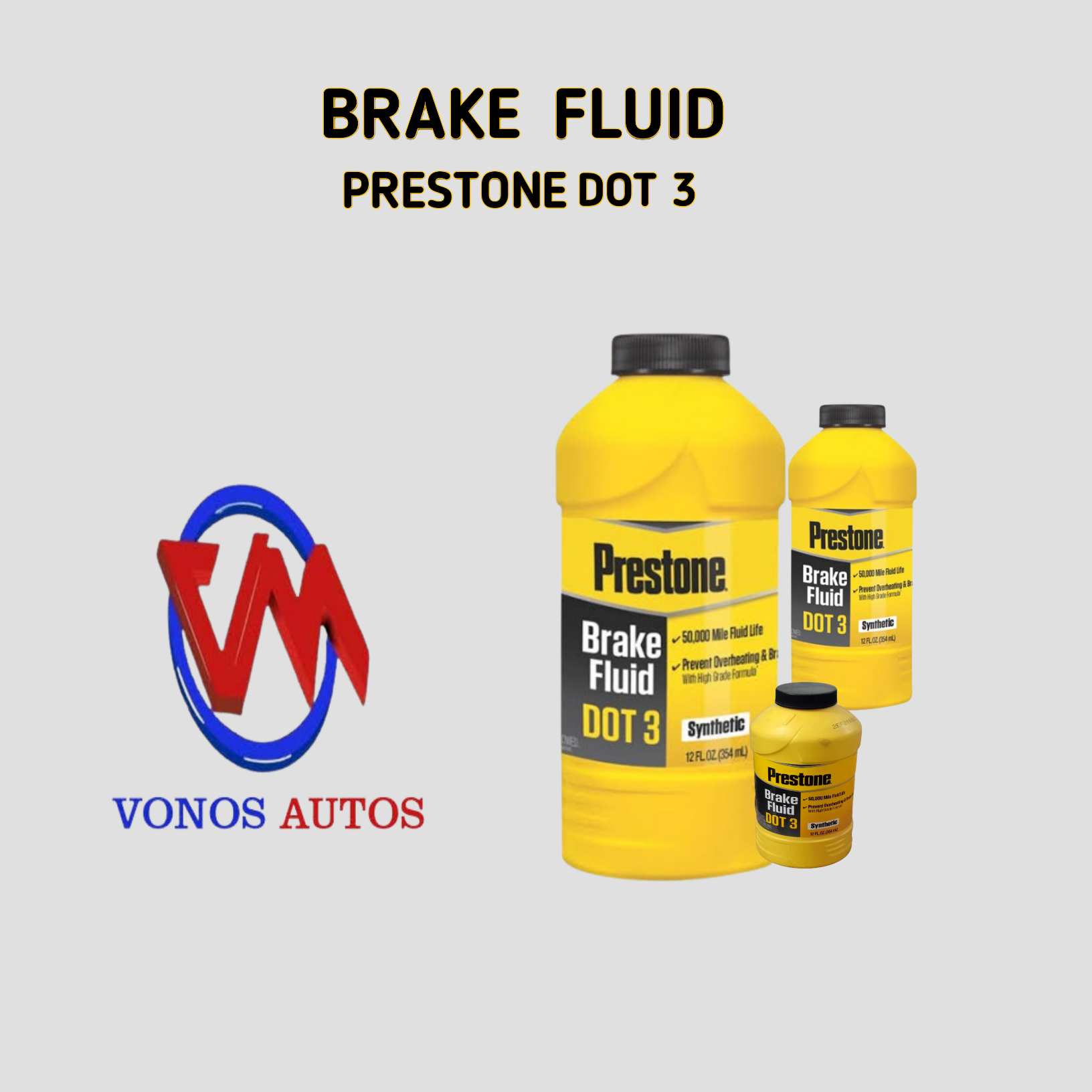 PRESTON BRAKE FLUID DOT3