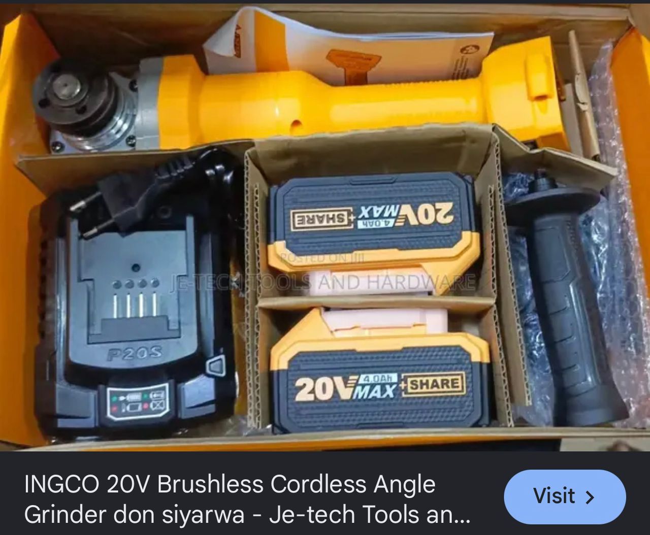CORDLESS ANGLE GRINDER